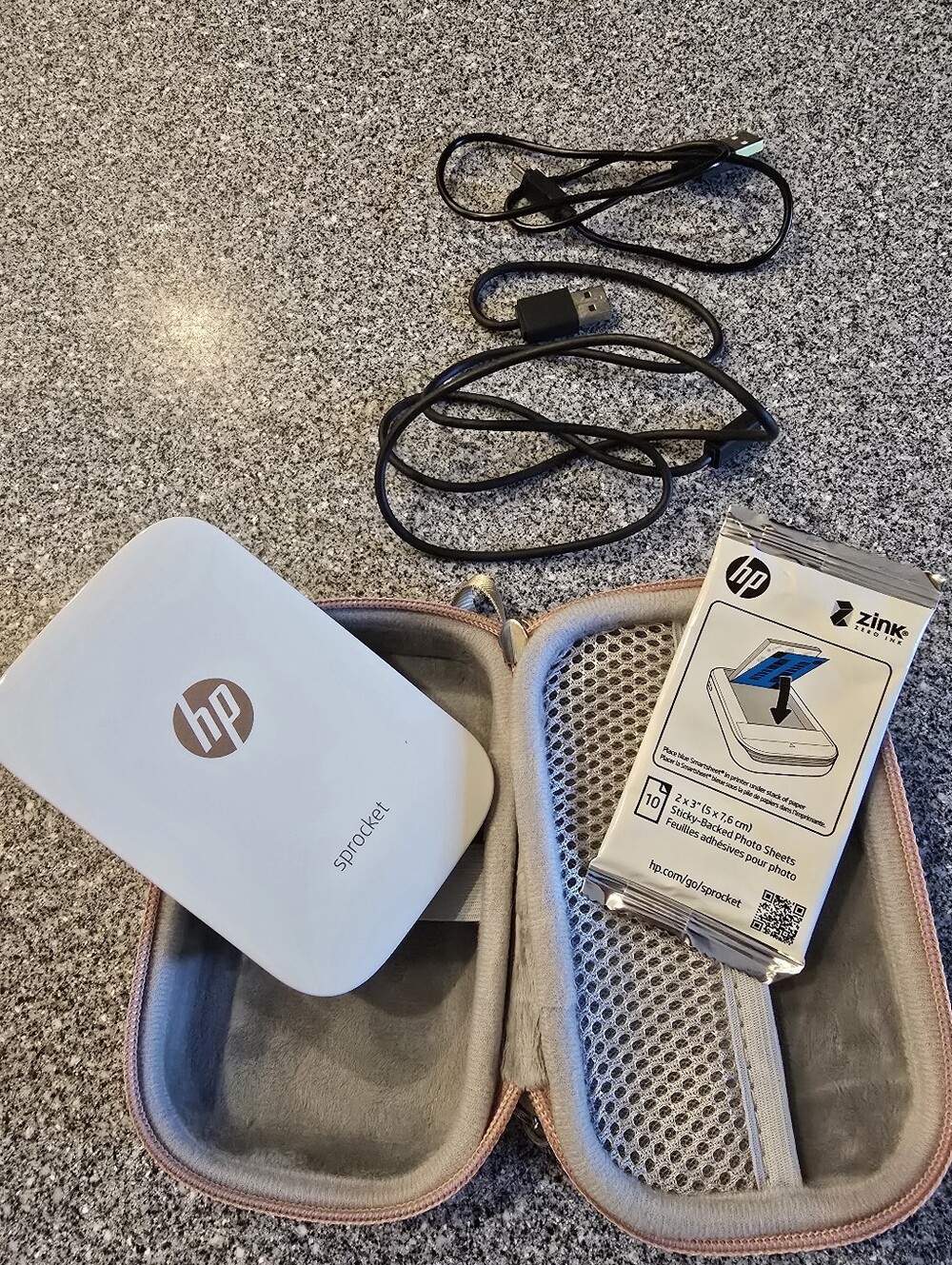 HP Sprocket Portable Photo Printer, Print Social Media Photos on 2x3 Sticky-Back - Picture 2 of 13